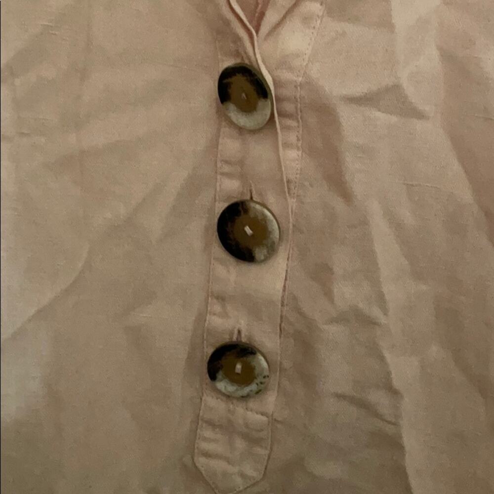 Zara Basic Pink Tunic With Buttons Collar Size Xs - image 7